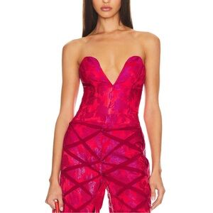 REVOLVE Kim Shui Bustier Corset in Fuchsia